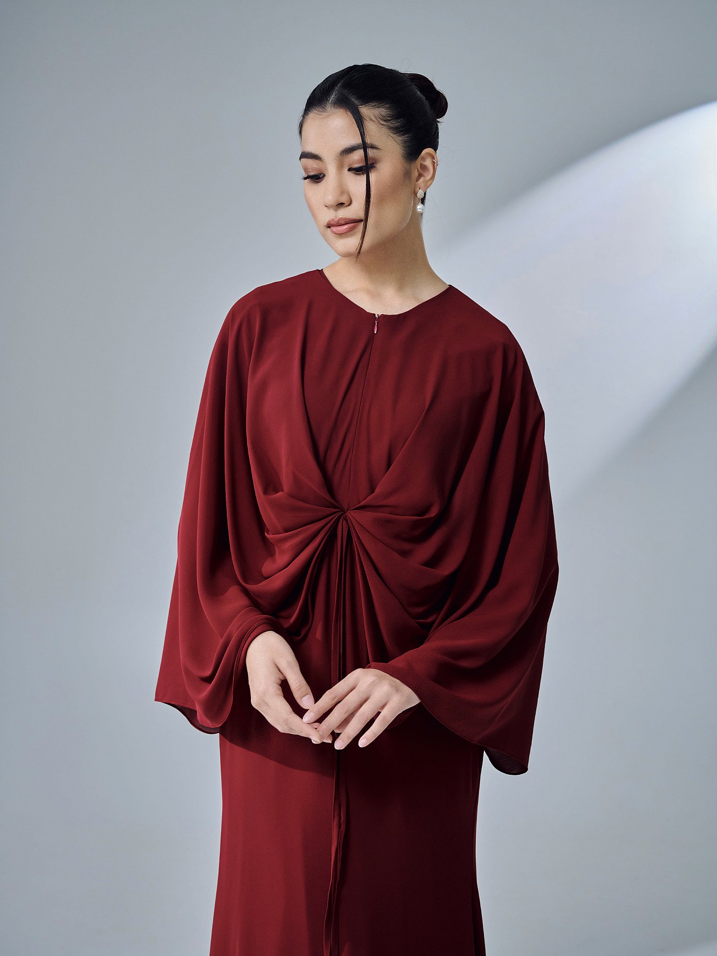 ESKA DRESS - MAROON